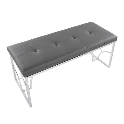 Constellation - Contemporary Bench - Silver / Gray