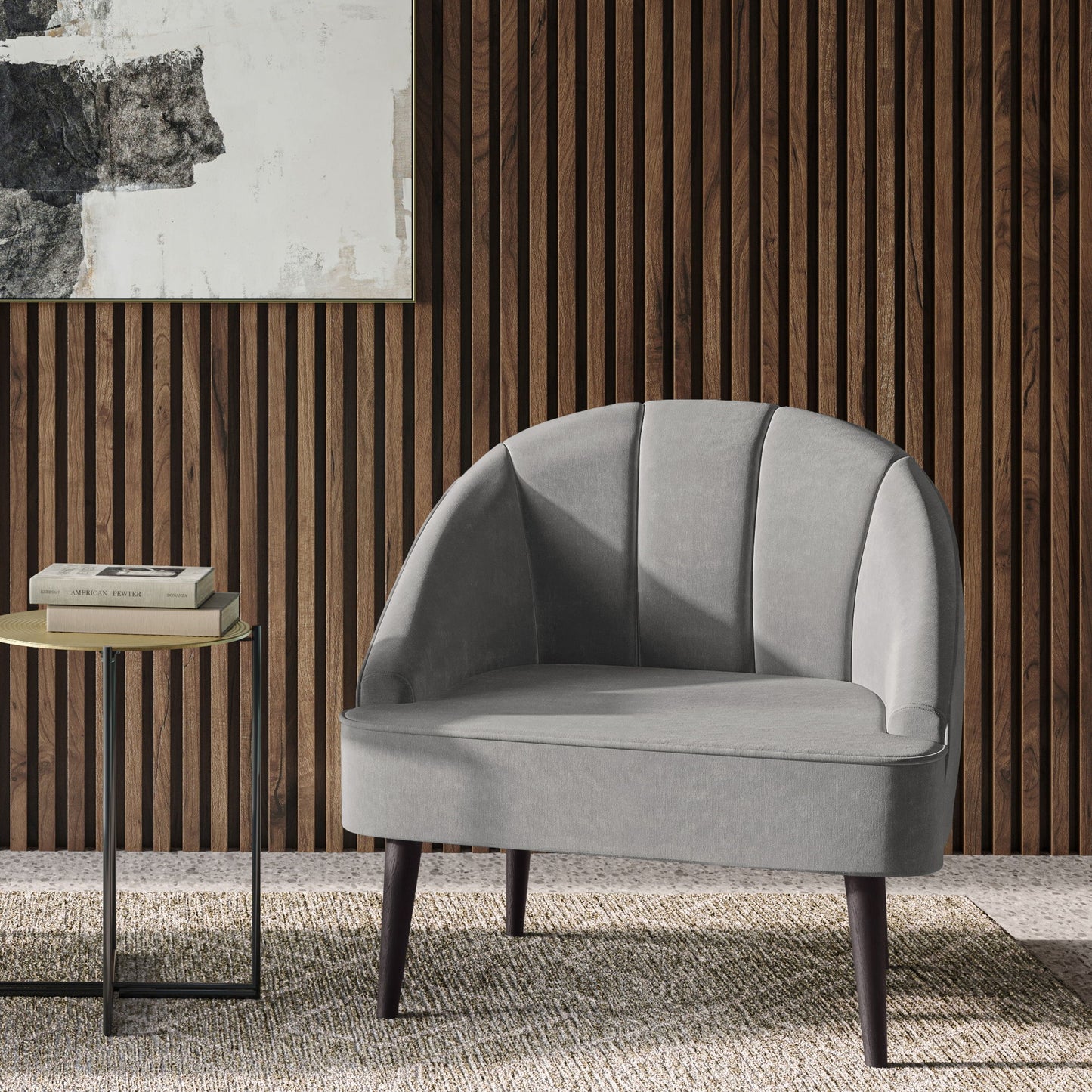 Harrah - Accent Chair - Smoky Gray