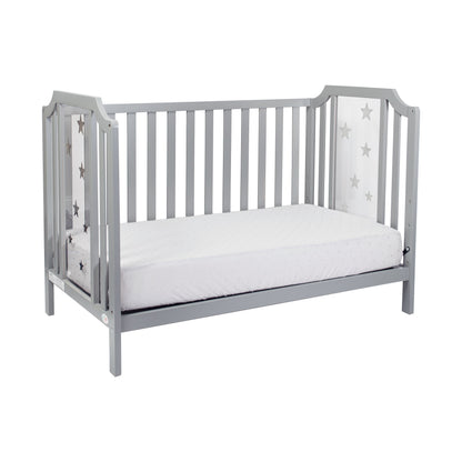 Celeste - 3 In 1 Convertible Island Crib - Light Gray
