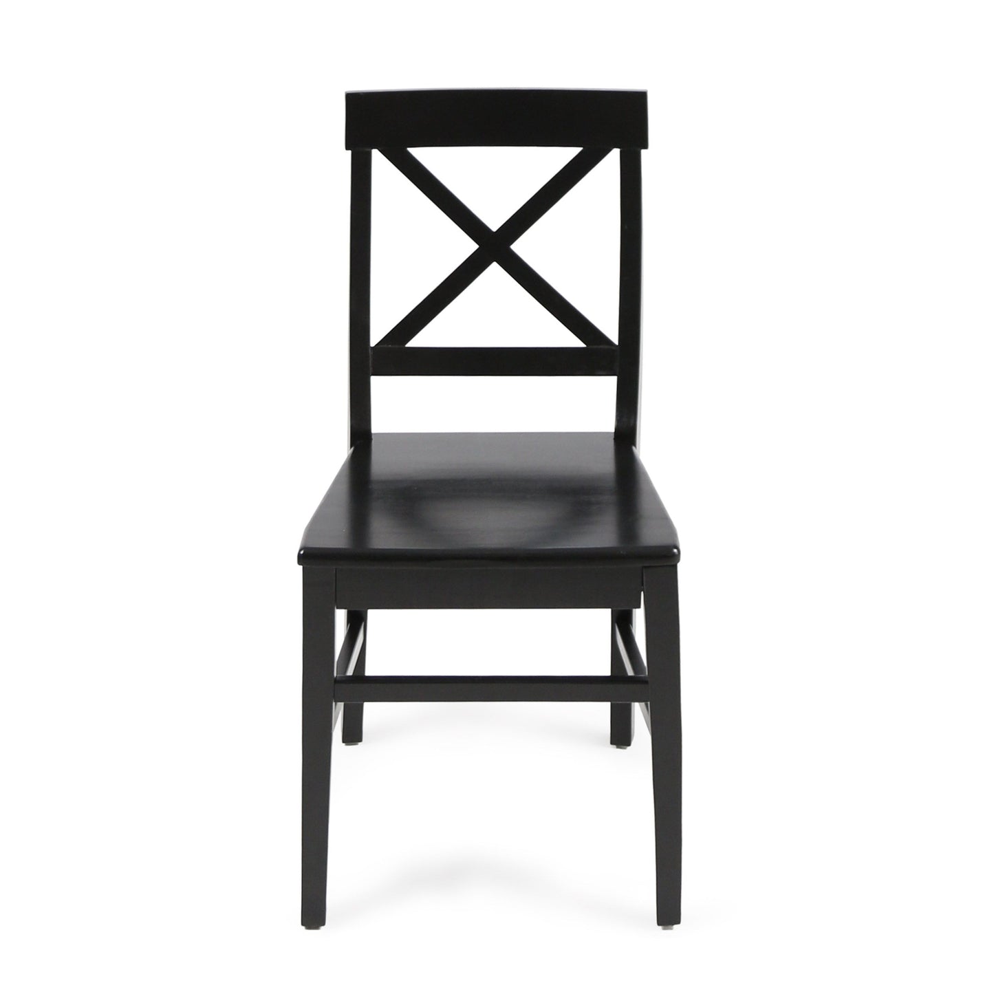 Plethora - Dining Chair With X Shaped Back (Set of 2) - Black