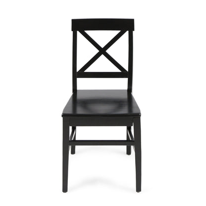Plethora - Dining Chair With X Shaped Back (Set of 2) - Black