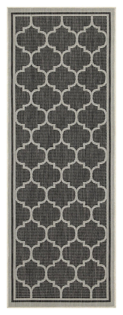Sunshine - 7'10" X 10'3" Polypropylene Indoor, Outdoor Area Rug - Anthracite