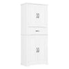 Bathroom Storage Cabinet With Multi Functional Storage Space, Drawer With Slide Rails, Adjustable Shelf - White