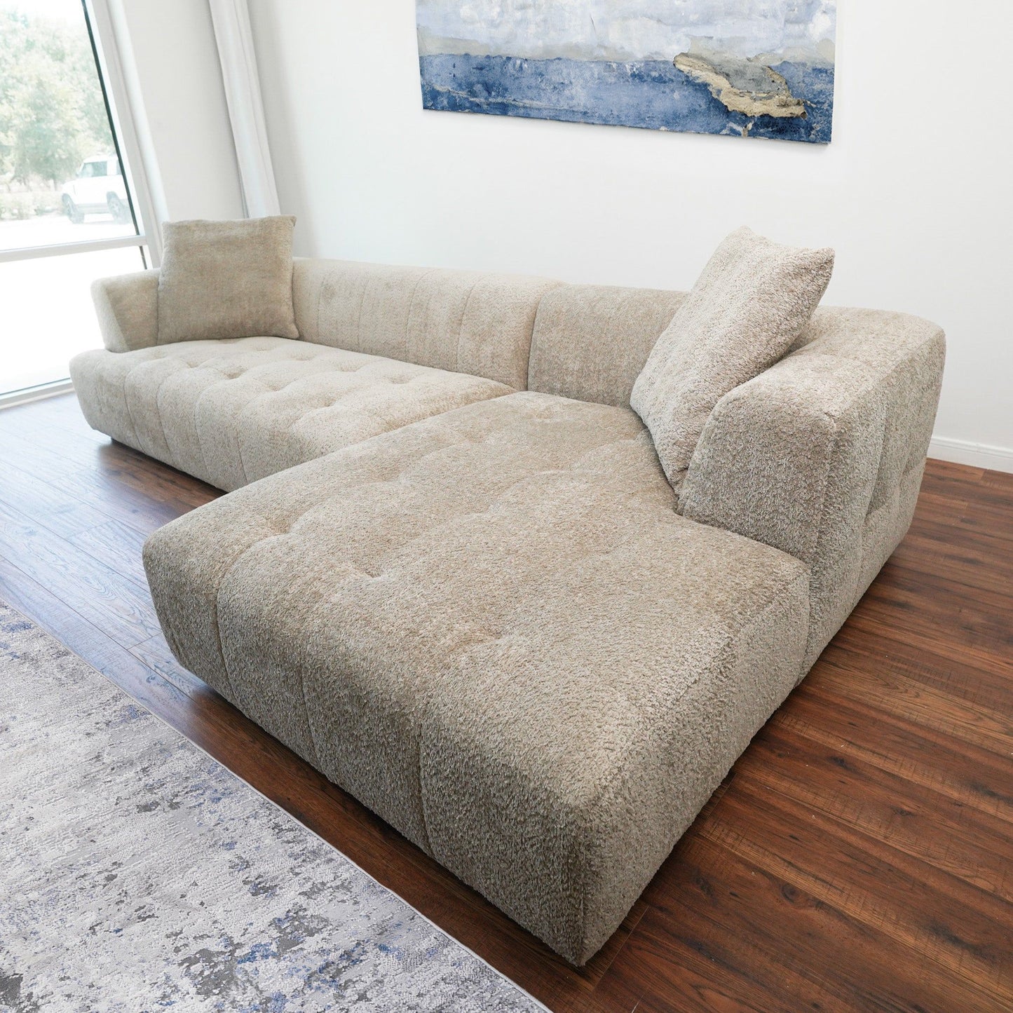 Kaynes - Right Sectional Sofa - Mocha