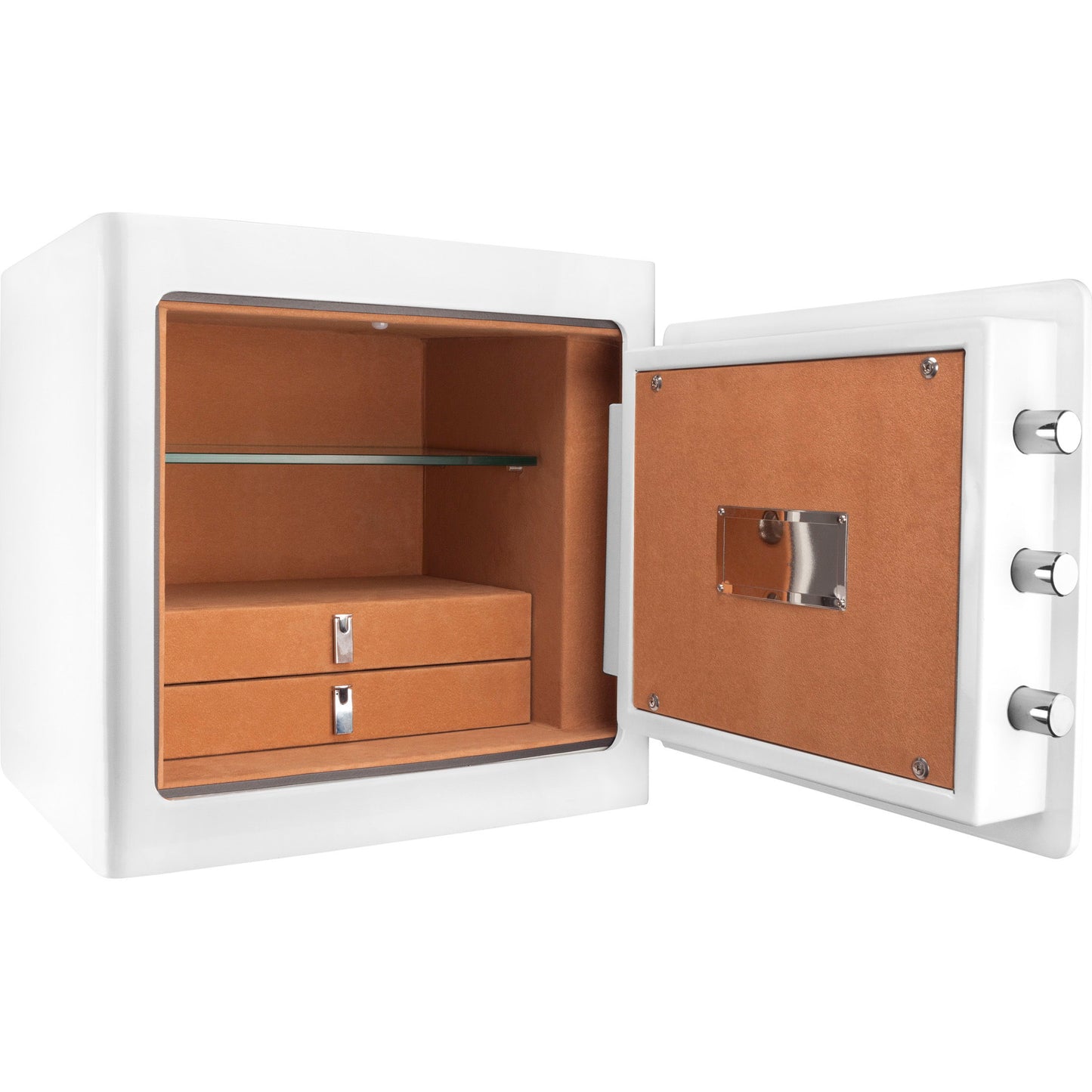 1.01 Cubic Ft Jewelry Safe - White