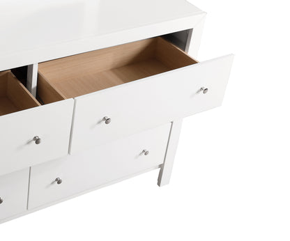 Elegant Transitional Dresser - White