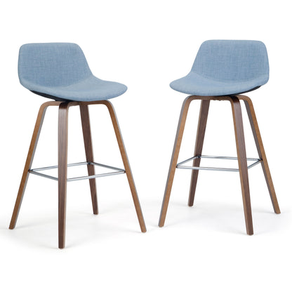 Randolph - Bentwood Counter / Bar Height Stool Upholstered (Set of 2) - Blue