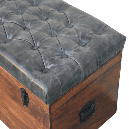 Buffalo - Hide Storage Trunk - Brown