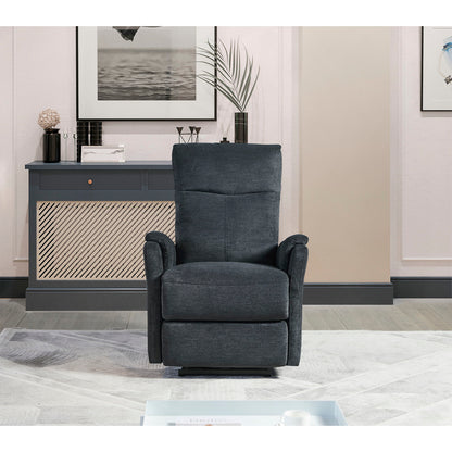 Recliner Chair With Power Function Easy Control Big Stocks, Recliner Single Chair - Dark Gray