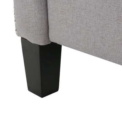 Modern Push Back Recliner - Light Gray