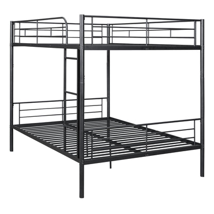 Full Over Full Metal Bunk Bed - Black