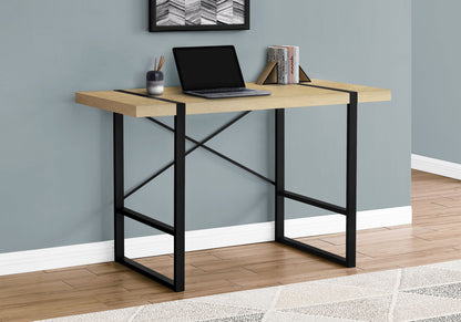 Computer Desk For Home Office, Laptop, Contemporary And Modern - Natural / Black