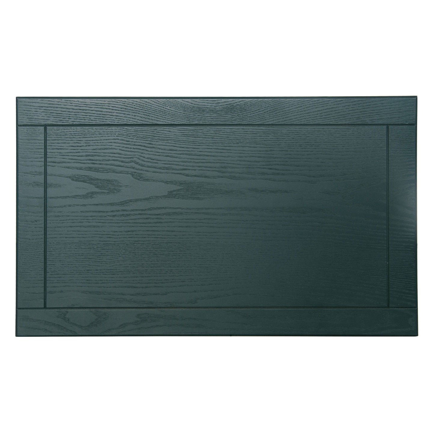 Hollow Carved 3 Drawer Dresser With Metal Handles, Storage Chest For Living Room Or Bedroom - Blackish Green