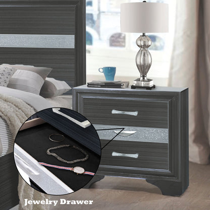Naima - Nightstand - Black