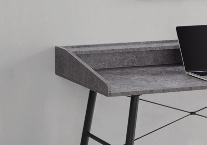 Computer Desk For Home Office, Laptop, Storage Shelves, Versatile Placement - Gray