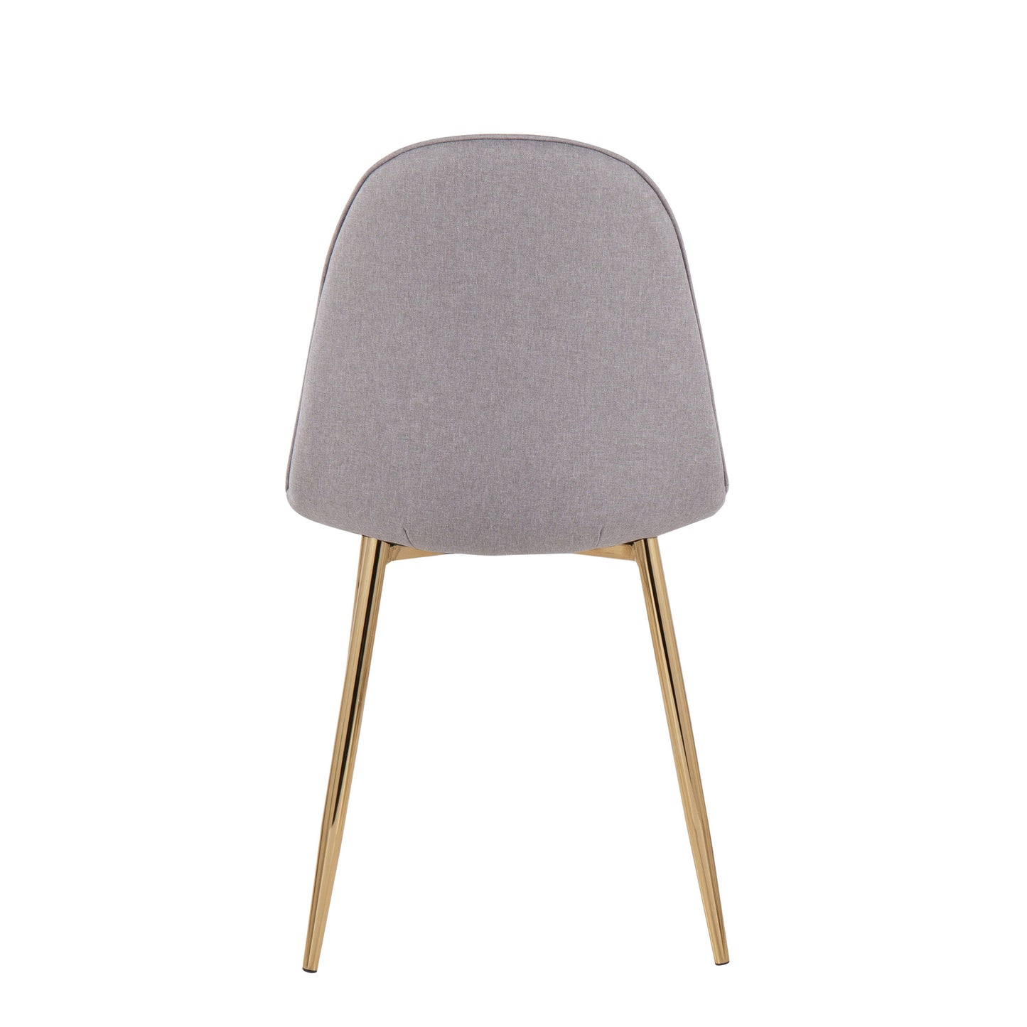 Pebble - Contemporary Chair (Set of 2) - Gold / Light Gray