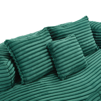High Back Bean Bag Sofa Lounger For Adults And Kids, Indoor & Outdoor, Durable - Emerald