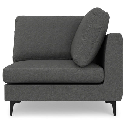 Ava - Mid Century Corner Sectional Sofa - Gray