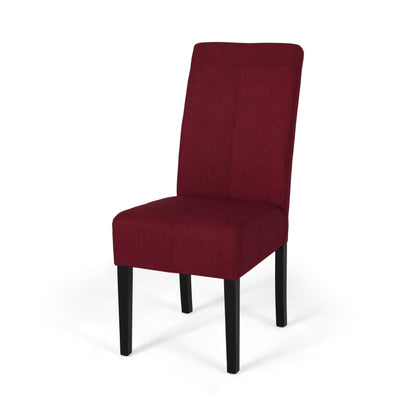 Pertica - Dining Chair Upholstered Armless Chairs (Set of 2) - Red