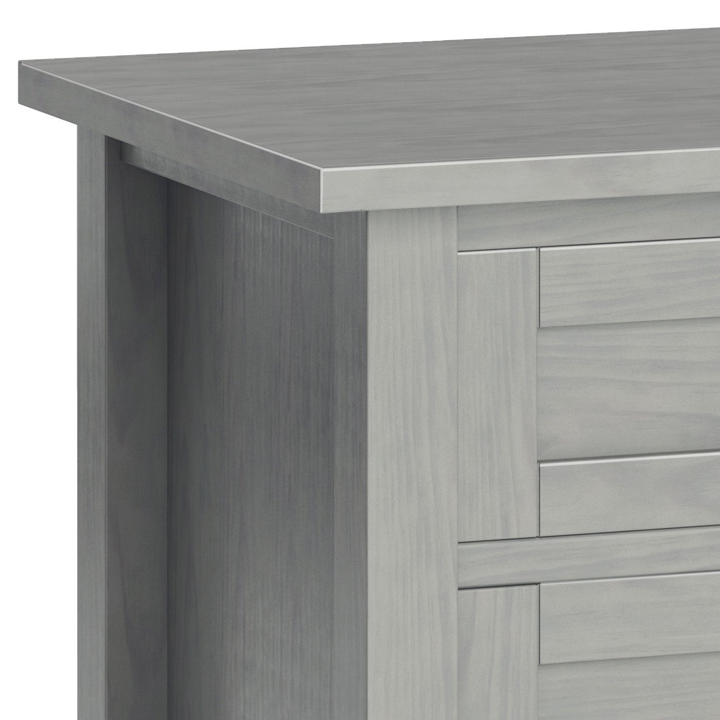 Warm Shaker - Bedside Table - Fog Gray