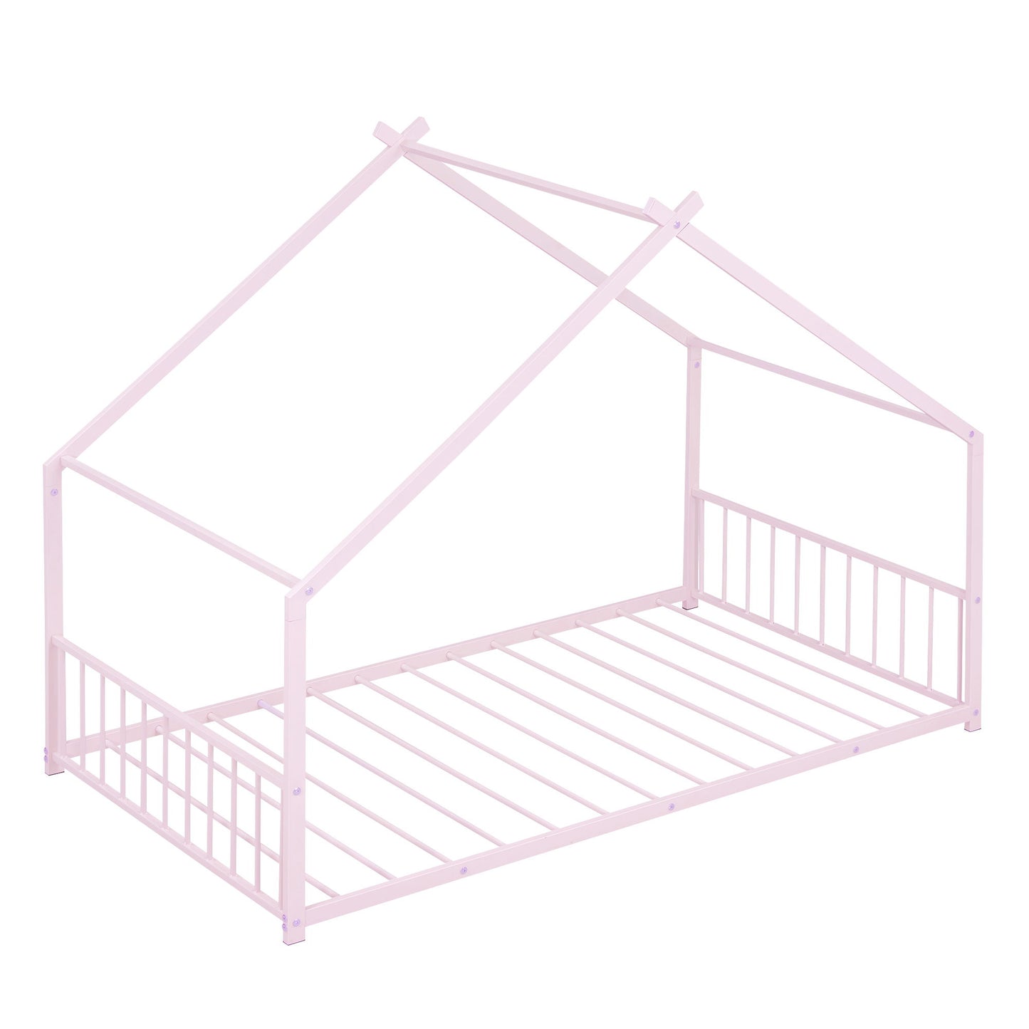 Twin Size House Bed - Pink