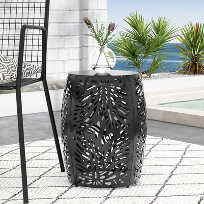 Metal, End Table Large - Black