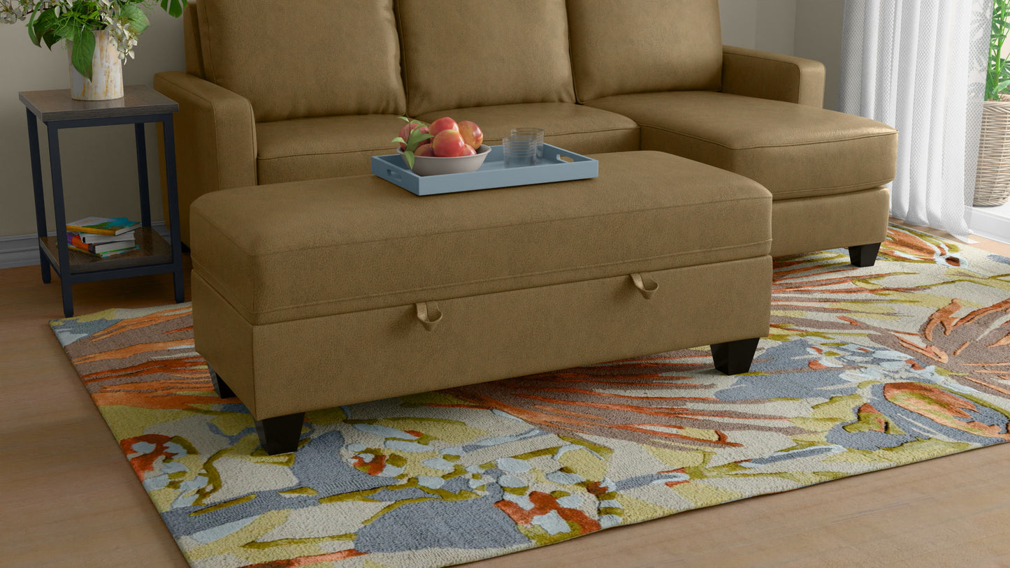 Drason - Storage Ottoman - Brown