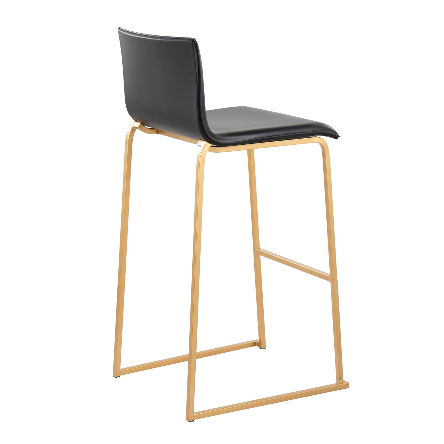 Mara - Contemporary Barstool (Set of 2) - Gold / Black