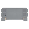 Full Size Murphy Bed With Drawers, Cabinets, And USB Ports - Gray