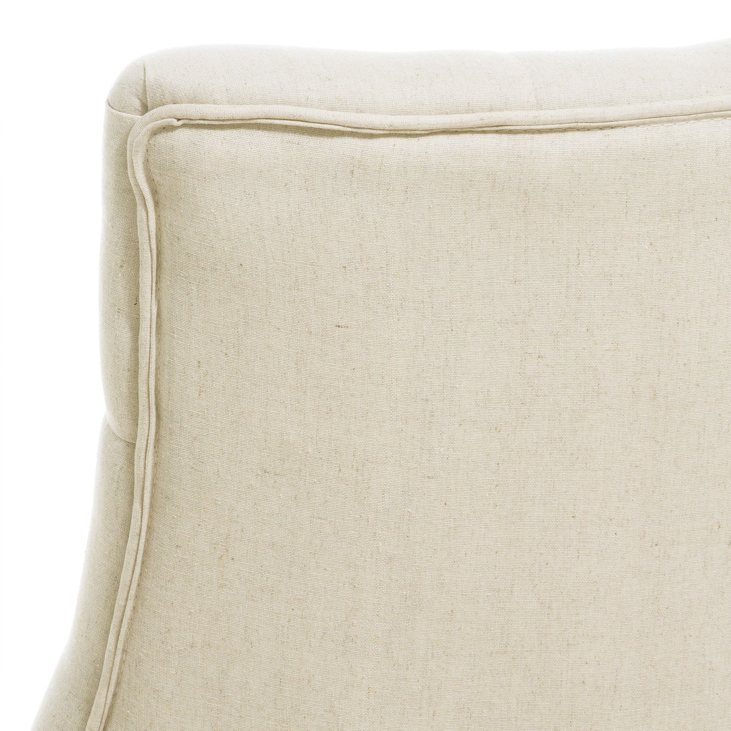 Cheney - Contemporary Dining Chair (Set of 2) Tufted Fabric Upholstery - Beige