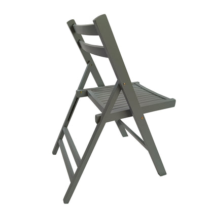 Folding Special Event Chairs, Foldable Style (Set of 4) - Gray