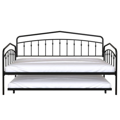 Fox - Twin Daybed With Twin Trundle - Black