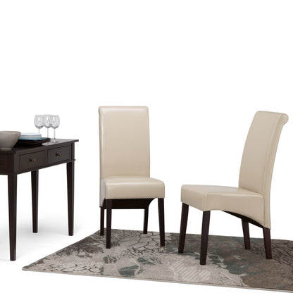 Avalon - Deluxe Parson Dining Chair (Set of 2) - Satin Cream
