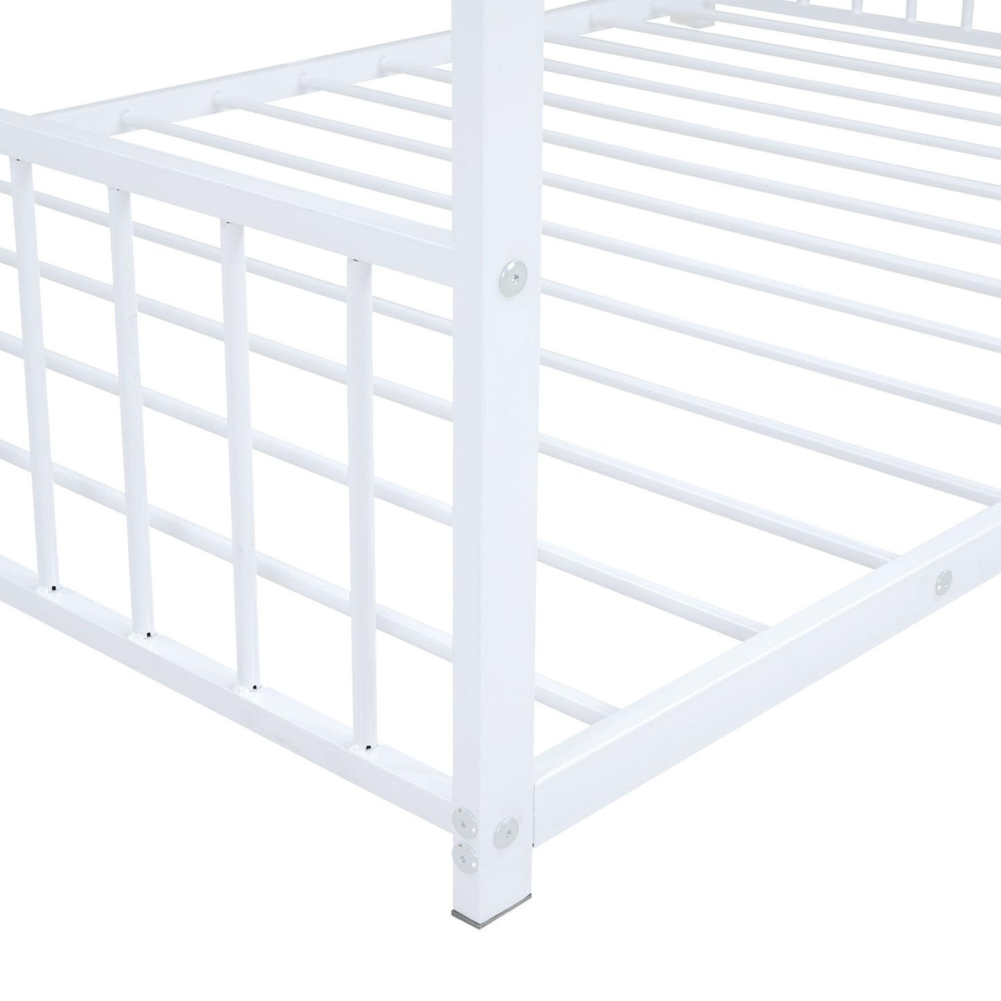 Full Size House Bed - White