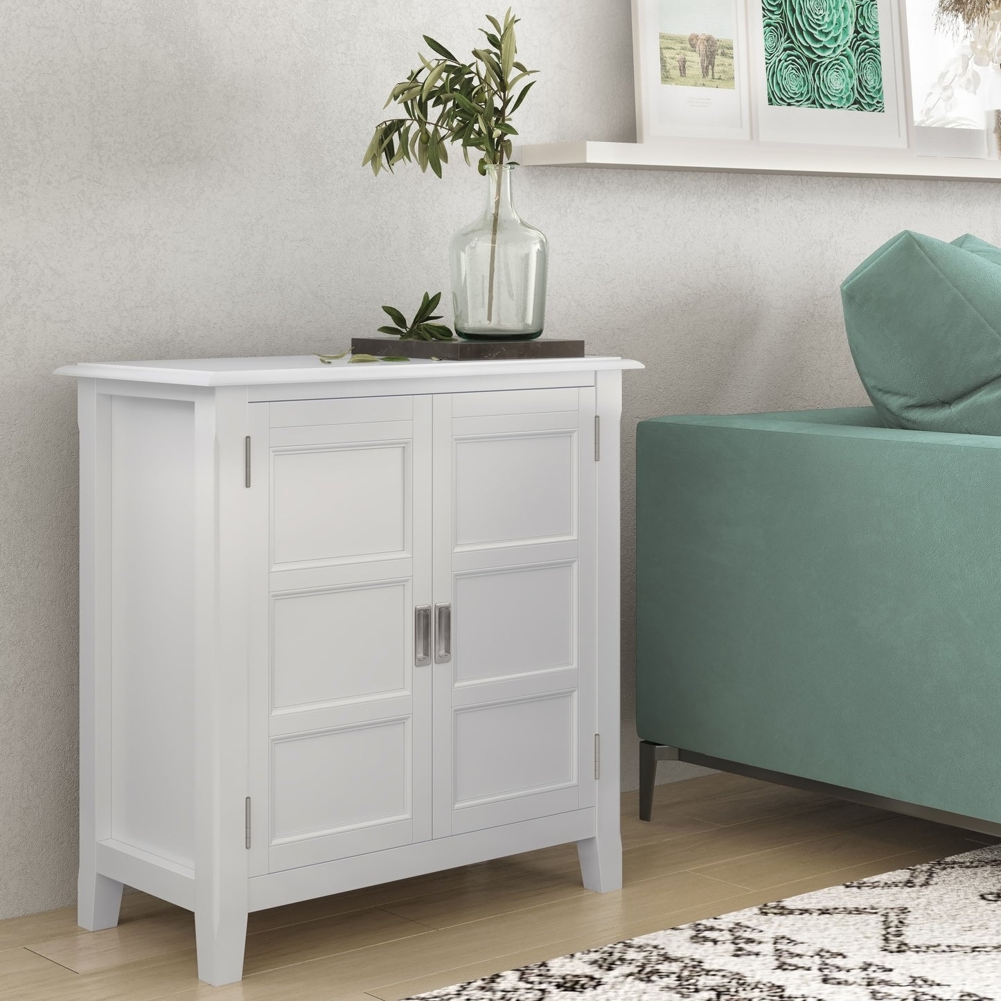 Burlington - Low Storage Cabinet - White