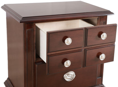 Elegant Traditional Nightstand - Cappuccino