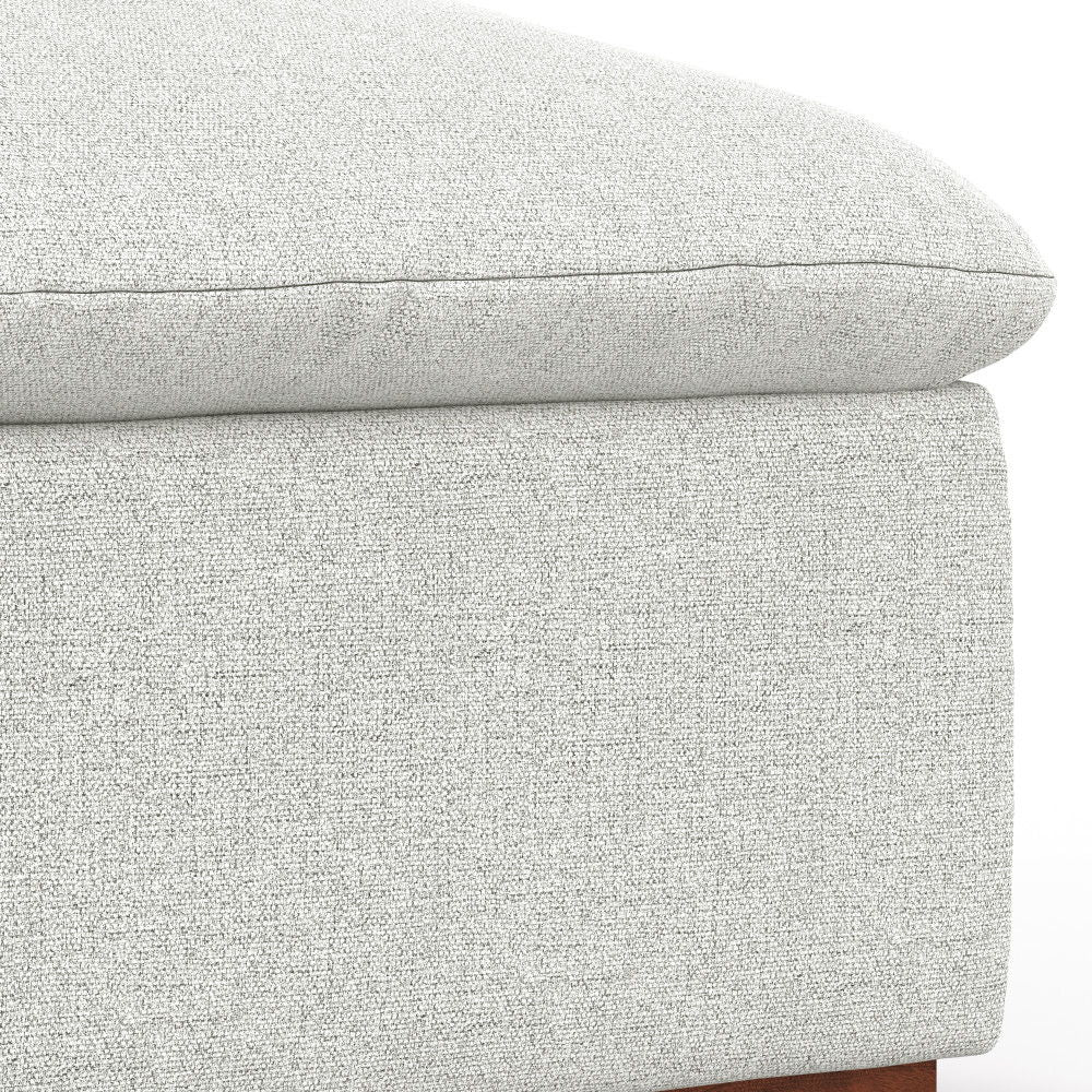 Jasmine - 2 Seater Sofa And Ottoman - Gray