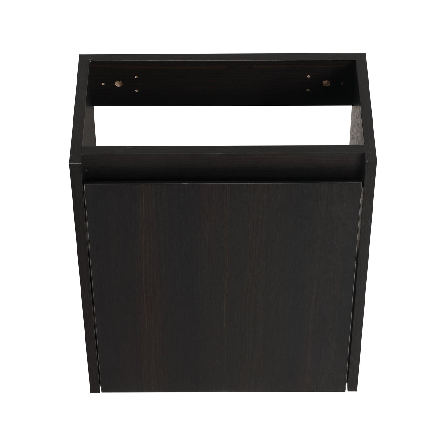 Modern 16" Bathroom Vanity Sink Combo With Ceramic Sink And Cabinet For Small Spaces - Black