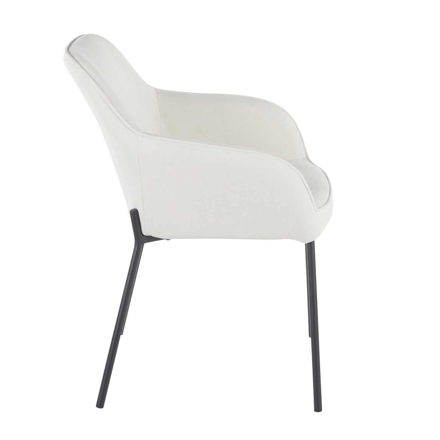 Daniella - Contemporary Dining Chair (Set of 2) - Black / Cream