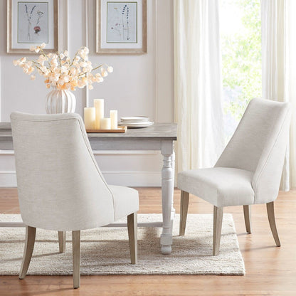 Modern Type Dining Chair (Set of 2) - Ivory