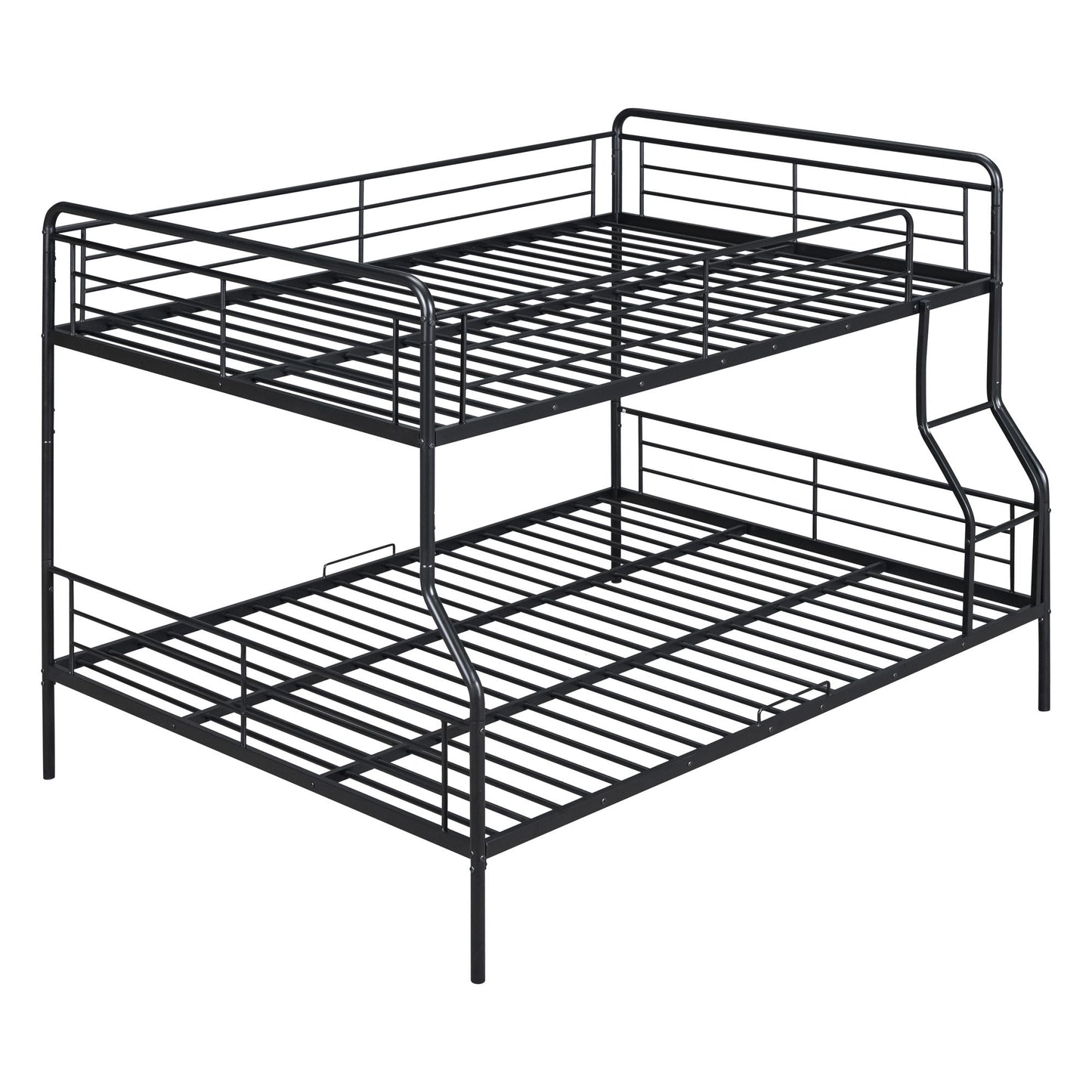 Full Long Over Queen Bunk Bed - Black
