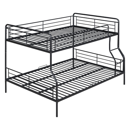 Full Long Over Queen Bunk Bed - Black