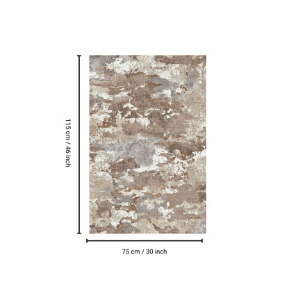 Sphinx - Indoor & Outdoor Washable Non - Slip Accent Rug, Elegant Design - Cream / Brown