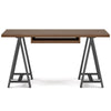 Sawhorse - Solid Walnut Veneer And Metal Desk - Walnut