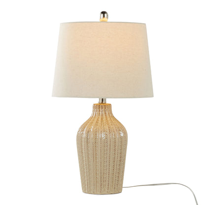 Rockwell - Contemporary Table Lamp (Set of 2) - Cuban Sand / Polished Nickel / Natural