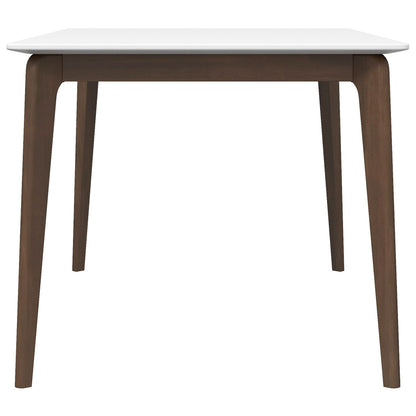 Lindsey - White Top Dining Table - Brown / White