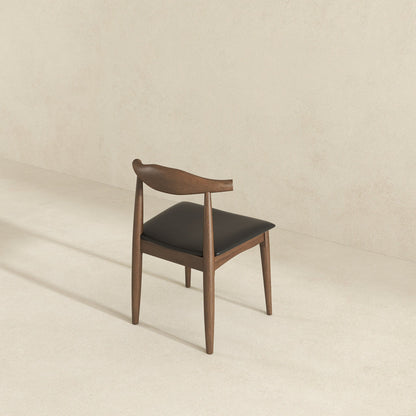 Destiny - Dining Chairs (Set of 2) - Black / Dark Brown