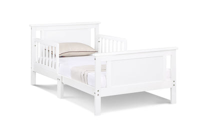 Connelly - Reversible Panel Toddler Bed - White, Rockport Gray