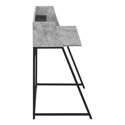 Computer Desk For Home Office, Laptop, Storage Shelves, Elegant Design - Gray