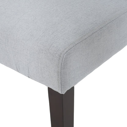 Sophisticated Tufted Dining Chair (Set of 2) With High Back And Birch Wood Legs - Light Gray
